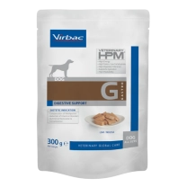 Virbac Veterinary HPM Digestive Support dog food pouch for gastrointestinal care, 300g pack.
