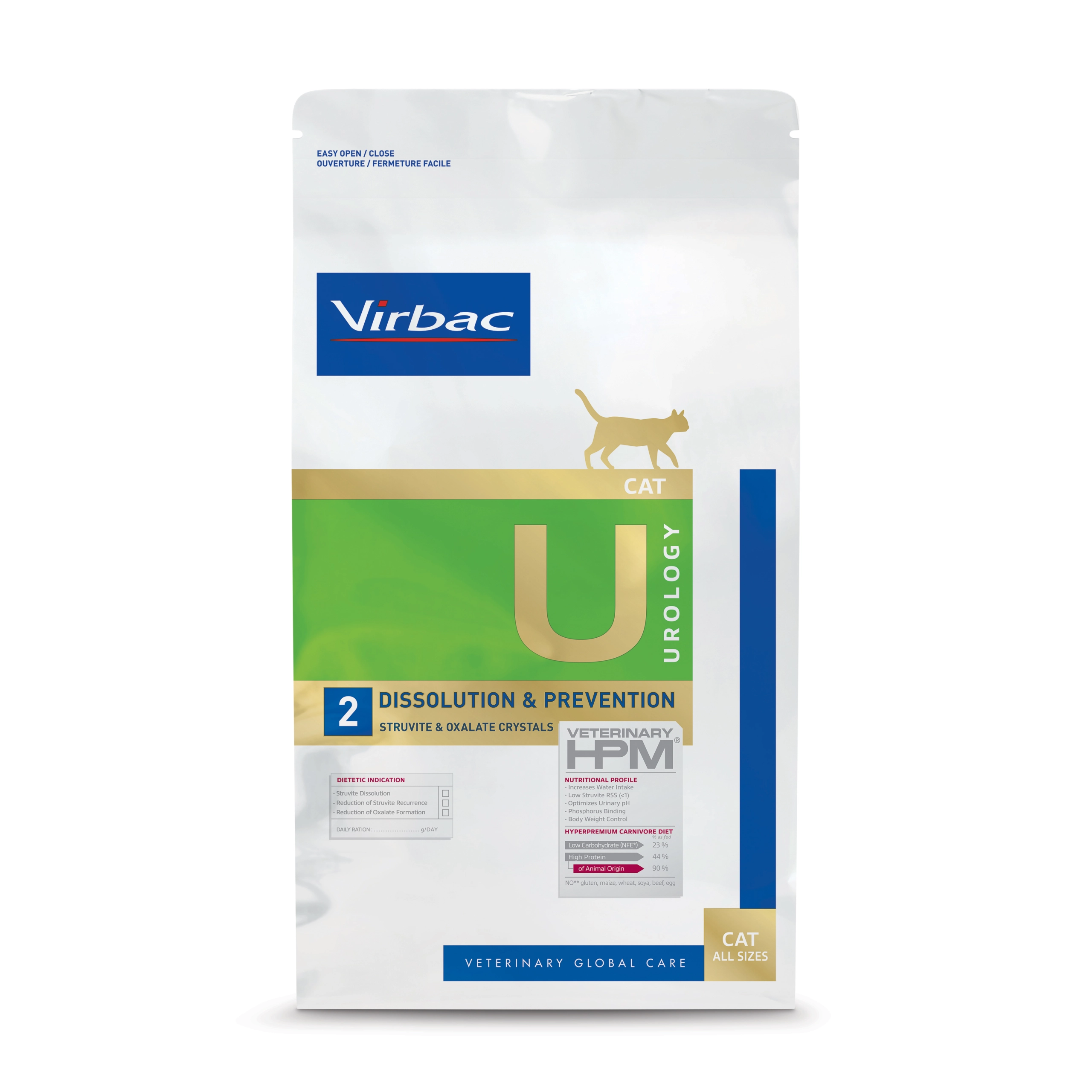Virbac U2 UROLOGY 療法食 1kg×3袋　80g×3袋 b7c84df0dd46-Bag_HPM-