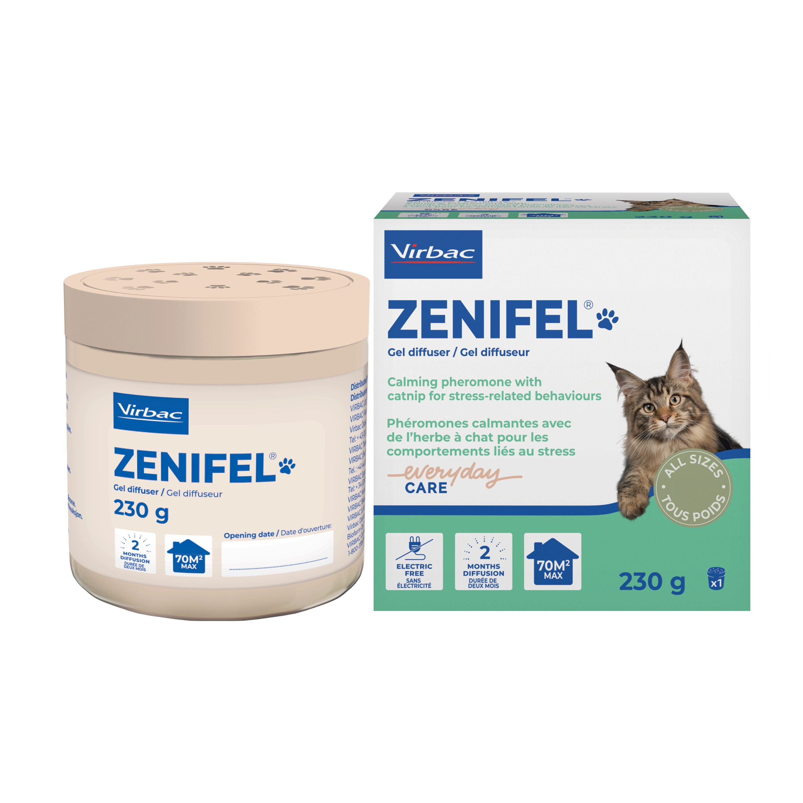 Zenifel Gel Diffuser with Calming Pheromones for Cats - Virbac UK