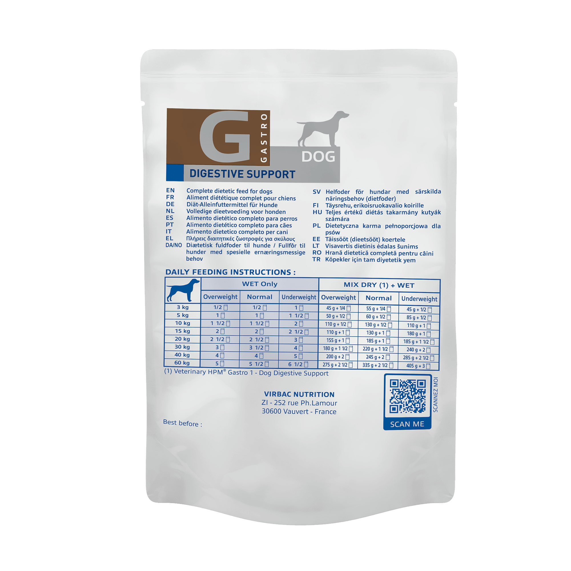 Digestive Support Dog Wet Food For Sensitive Stomachs 9x300g - Main Image